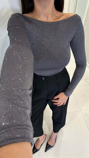 Loi Gümüş Simli Bluz