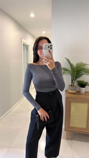 Loi Gümüş Simli Bluz