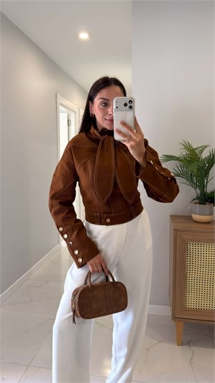 Lores Taba Flarlı Ceket