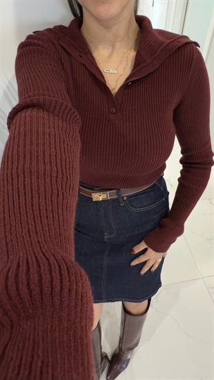 Lucca Bordo Düğmeli Triko