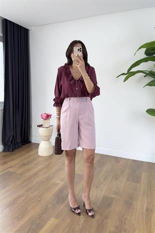 Lune Pembe Şehir Boy Şort