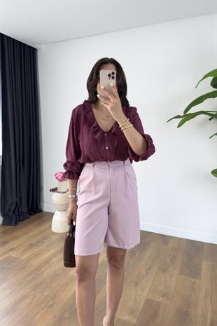 Lune Pembe Şehir Boy Şort