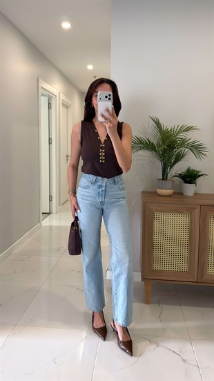 Lvs Pars Buz Mavi Straıght Jean