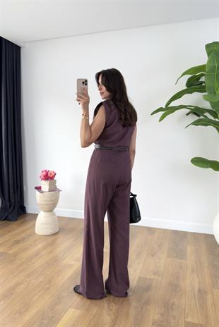 MD Alice Bordo Vatka Detaylı Keten Takım