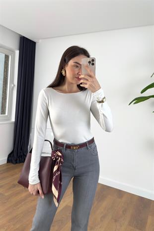 MD Astela Beyaz Basic Bluz