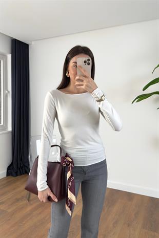 MD Astela Beyaz Basic Bluz