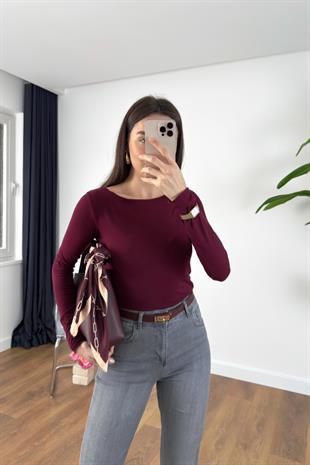 MD Astela Bordo Basic Bluz