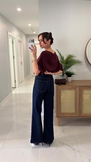 MD Berras Lacivert Wıde Leg Jean