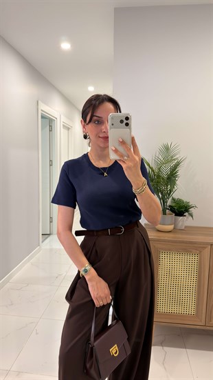 MD Cosret Lacivert Tişört
