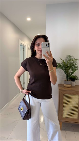MD Dios Kahve Vatkalı Tişört