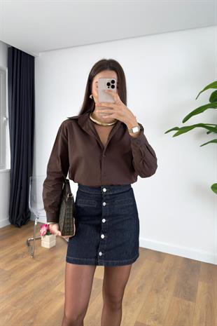 MD Kones Acı Kahve Vatkalı Gömlek