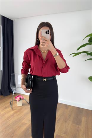 MD Kones Kırmızı Vatkalı Gömlek