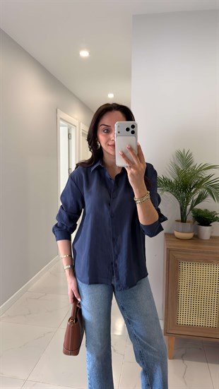 MD Rinno Lacivert Modal Gömlek