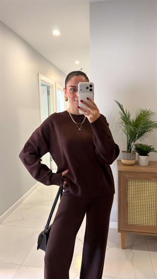 MD Tika Acı Kahve Triko Takım