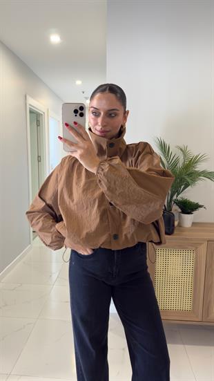 Melina Kahve Paraşüt Ceket