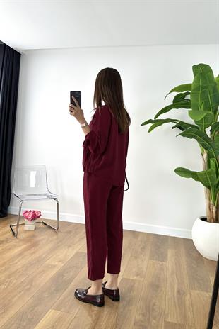 Mella Bordo Fermuarlı Takım
