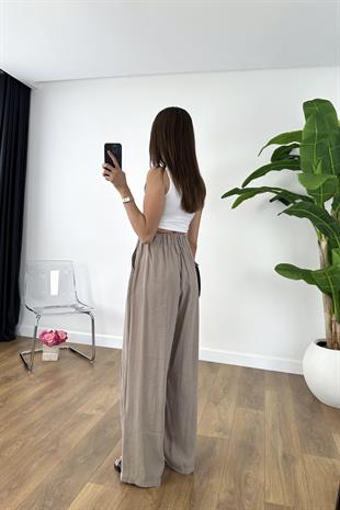 Menka Vizon Premium Beli Lastikli Pantolon