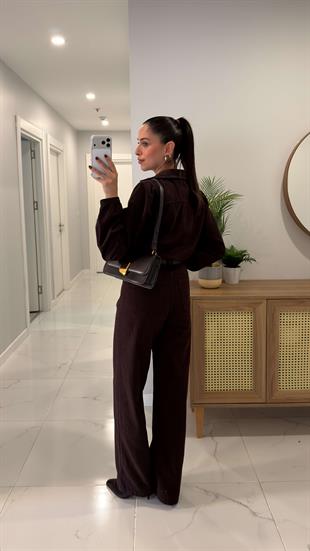 Nersa Kahve Kemerli Tulum