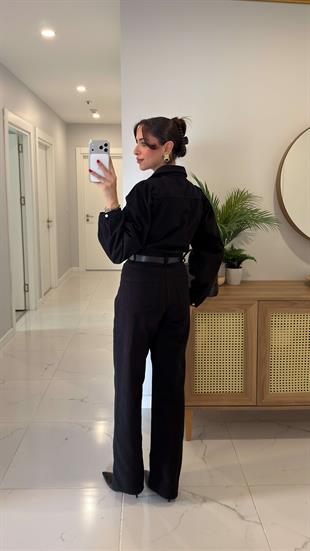 Nersa Siyah Kemerli Tulum