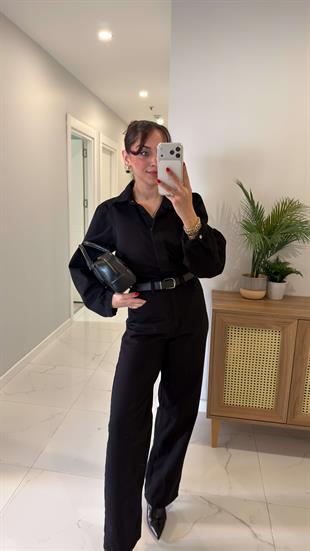 Nersa Siyah Kemerli Tulum