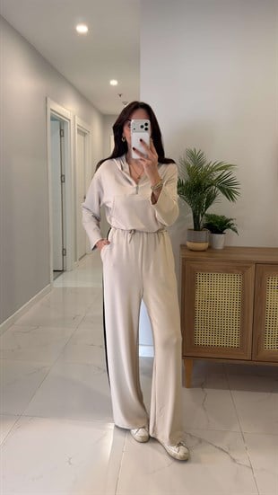 Neysan Ekru Premium Alt Üst Takım