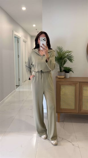 Neysan Olive Premium Alt Üst Takım