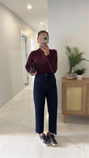 Orwel Dark Blue Ütülü Jean