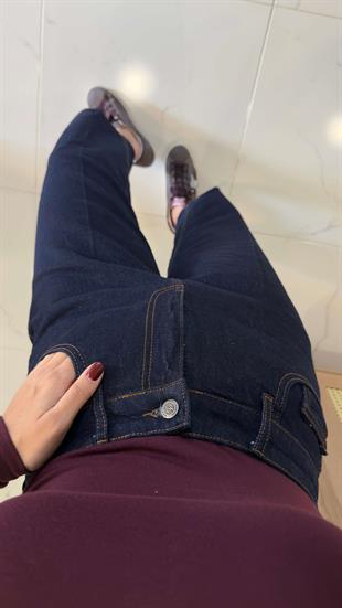 Orwel Dark Blue Ütülü Jean