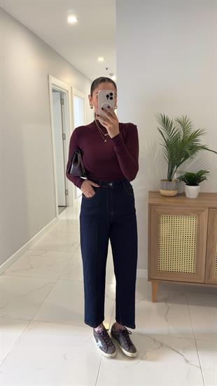 Orwel Dark Blue Ütülü Jean