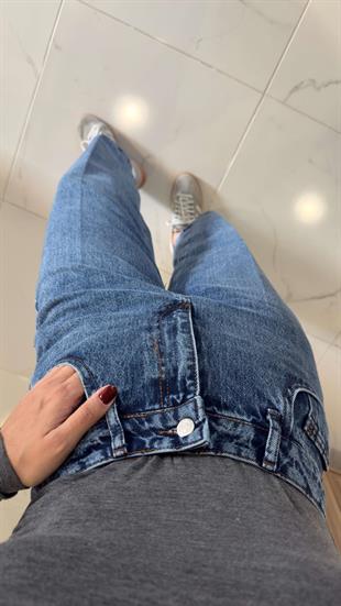 Orwel Lacivert Yıkama Ütülü Jean