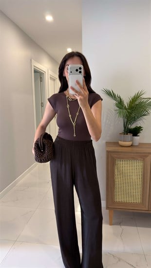 Oys Genry Acı Kahve Modal Basic Tişört