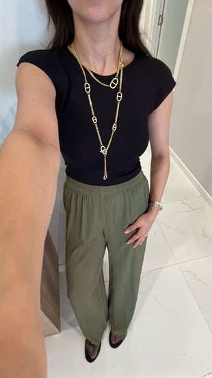 Oys Genry Siyah Modal Basic Tişört