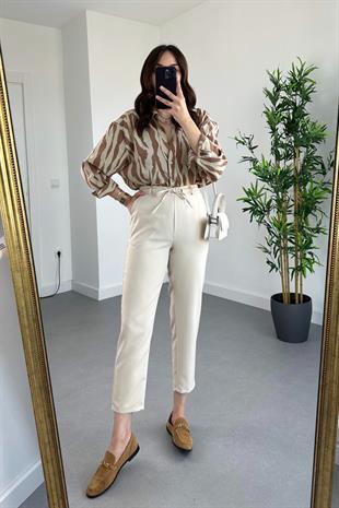 Taş Beli Bağlamalı Tünelli Atlas Pantolon