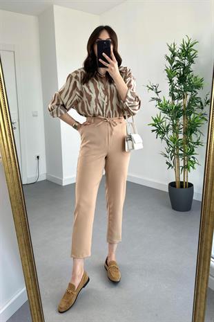 Vizon Beli Bağlamalı Tünelli Atlas Pantolon