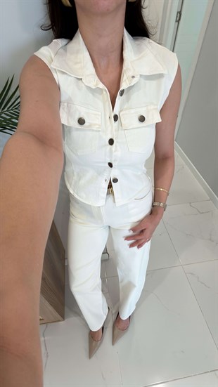 Perity Taş Yelek Pantolon Takım