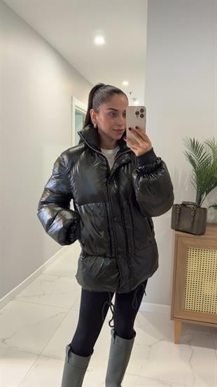 Renato Haki Parlak Şişme Mont