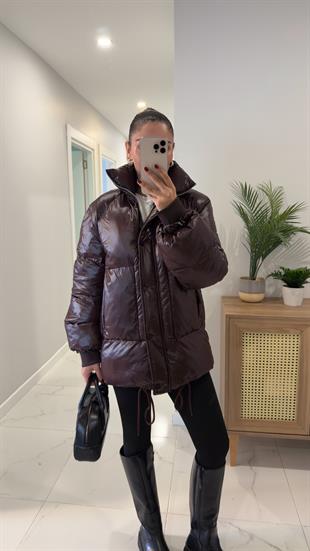 Renato Bordo Parlak Şişme Mont