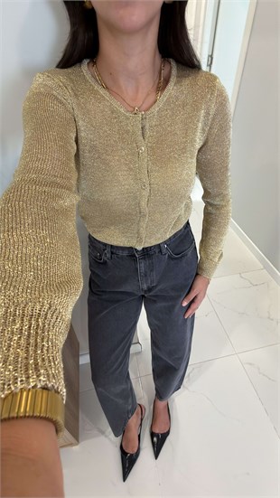 Rimla Gold Simli Hırka