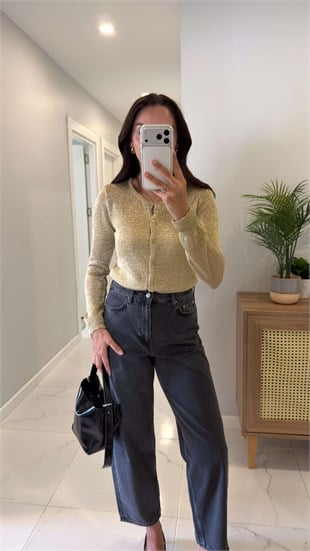 Rimla Gold Simli Hırka