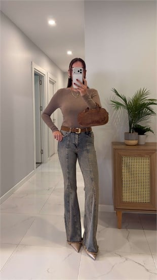 Rodre Kahve Tint Flare Jean