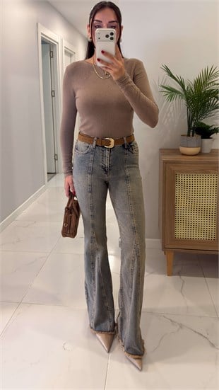 Rodre Kahve Tint Flare Jean