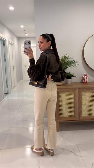 Role Ekru  Flare Jean