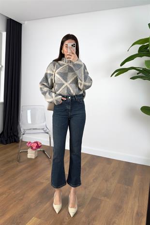 Role Lacivert Flare Jean