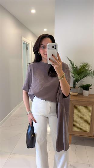 Romes Vizon Vatkalı Şal Bluz