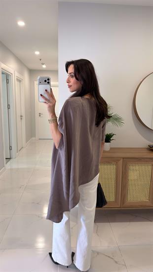 Romes Vizon Vatkalı Şal Bluz