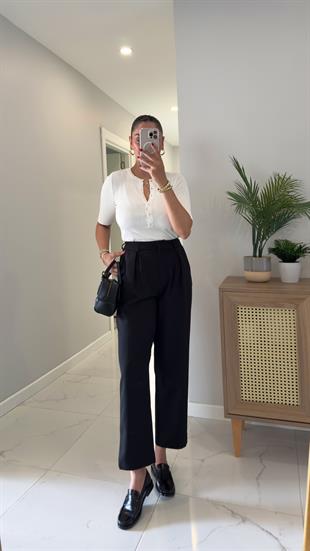 Ronsa Siyah Havuç Pantolon