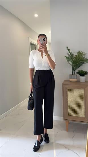 Ronsa Siyah Havuç Pantolon