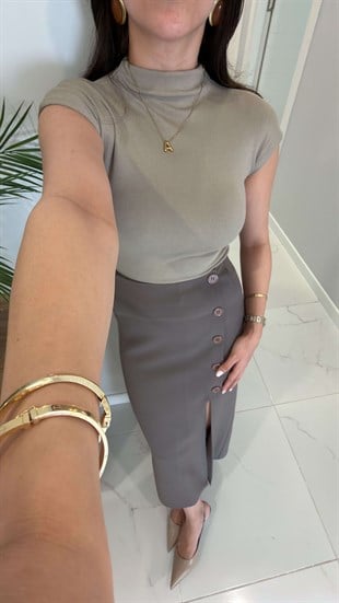 Roten Vizon Yarım Balıkçı Bluz