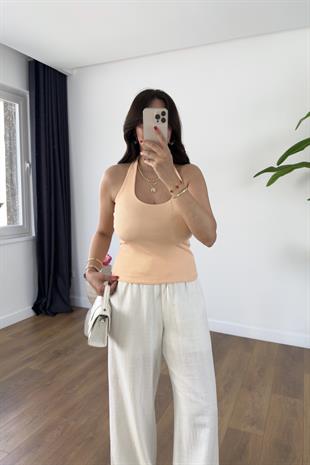 Rox Somon Boyun Askı Detaylı Fitilli Atlet