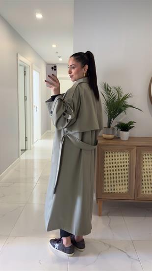 Sandy Haki Premium Trençkot